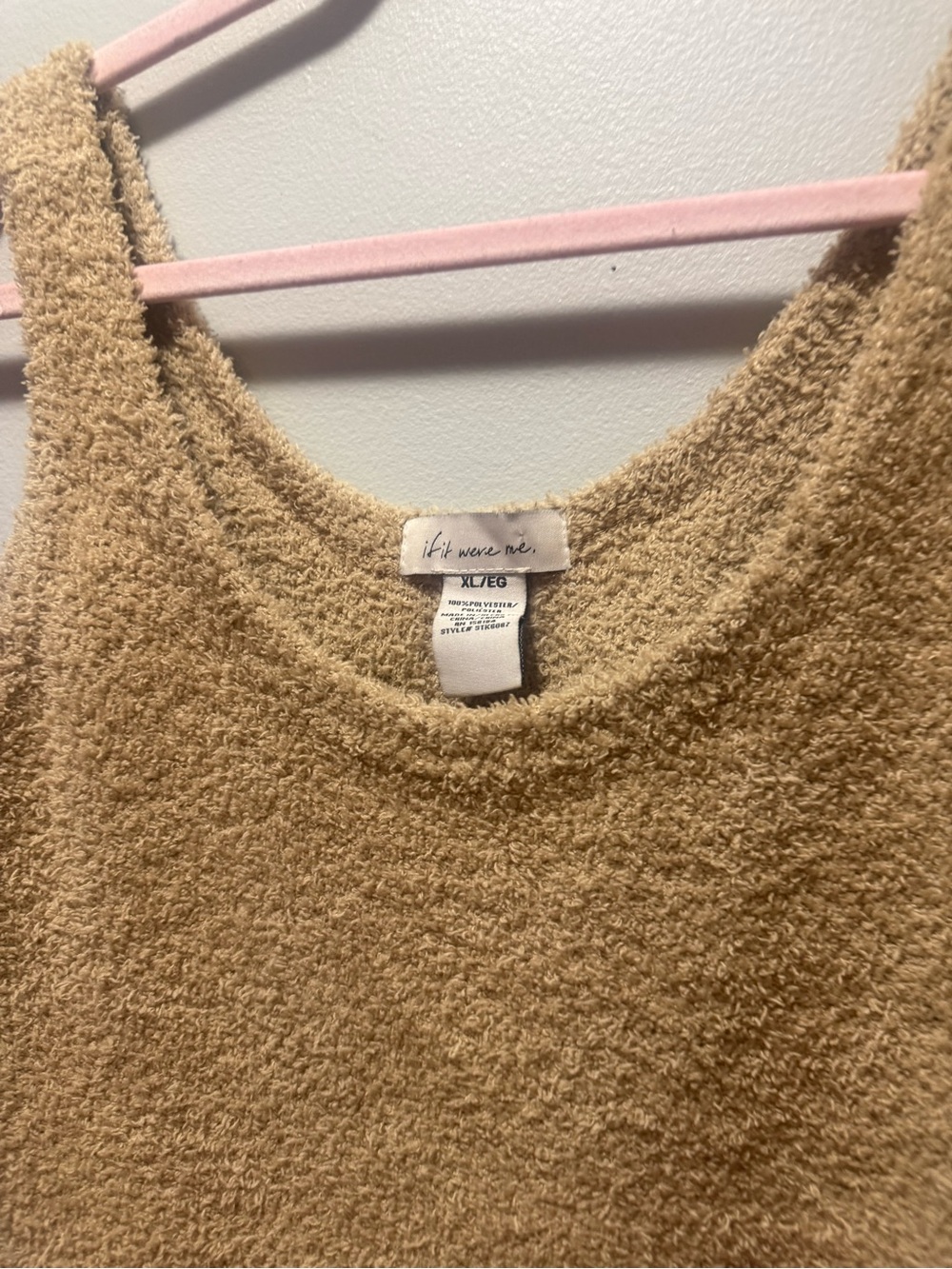 Fuzzy Cropped Tank - Picture 2 of 4